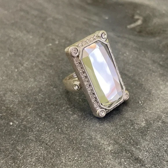 Lia Sophia Acropolis Silver Statement Ring - Picture 2 of 9